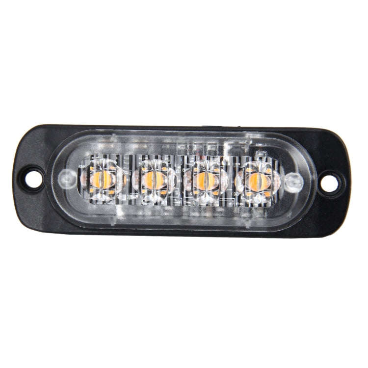 DC 12V-24V 2W 4LEDs SMD-2835 Lamps 17 Flash Patterns 3 Lines Car Flash Lamp Waterproof Car Truck ...