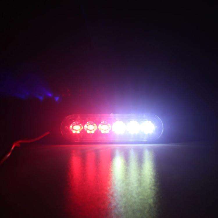 DC 12V-24V 2W 4LEDs SMD-2835 Lamps 17 Flash Patterns 3 Lines Car Flash Lamp Waterproof Car Truck ...
