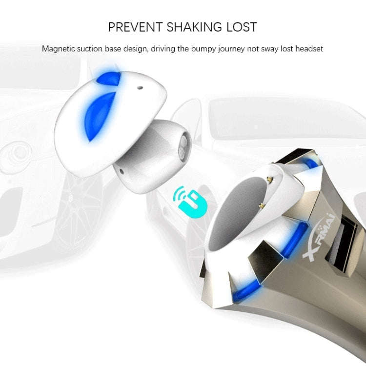 A8 3 in 1 Bluetooth Earphone & Safety Hammer & Car Charger, Support Hands-free Call & USB Quick C...