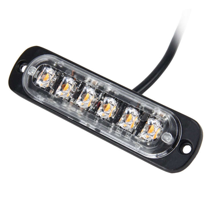 DC 12V-24V 2W 6LEDs SMD-2835 Lamps 17 Flash Patterns 3 Lines Car Flash Lamp Waterproof Car Truck ...