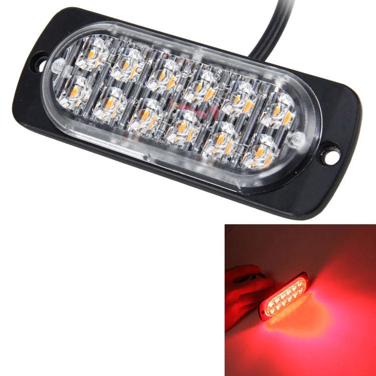 DC 12V-24V 2W 12LEDs SMD-2835 Lamps 17 Flash Patterns 3 Lines Car Flash Lamp Waterproof Car Truck...