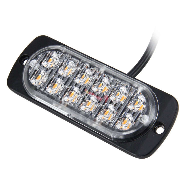 DC 12V-24V 2W 12LEDs SMD-2835 Lamps 17 Flash Patterns 3 Lines Car Flash Lamp Waterproof Car Truck...