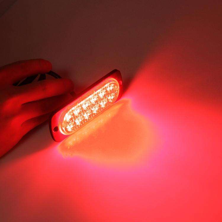 DC 12V-24V 2W 12LEDs SMD-2835 Lamps 17 Flash Patterns 3 Lines Car Flash Lamp Waterproof Car Truck...
