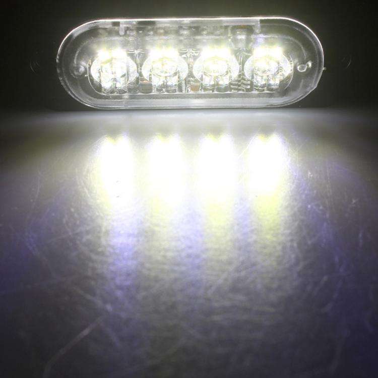 DC 12V-24V  2W 12LEDs SMD-2835 Lamps 17 Flash Patterns 3 Lines Car Flash Lamp Waterproof Car Truc...