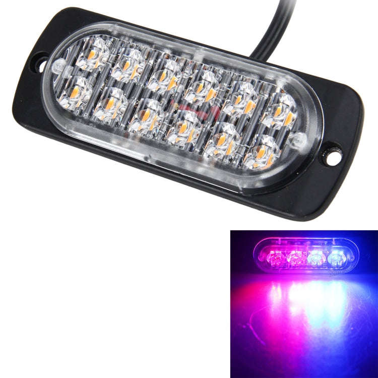 DC 12V-24V 2W 12LEDs SMD-2835 Lamps 17 Flash Patterns 3 Lines Car Flash Lamp Waterproof Car Truck...