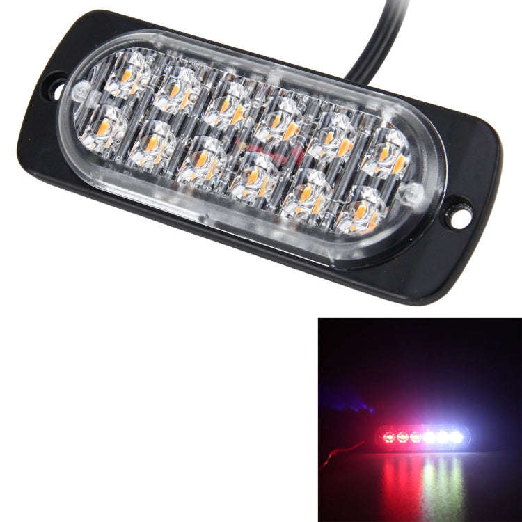 DC 12V-24V 2W 12LEDs SMD-2835 Lamps 17 Flash Patterns 3 Lines Car Flash Lamp Waterproof Car Truck...