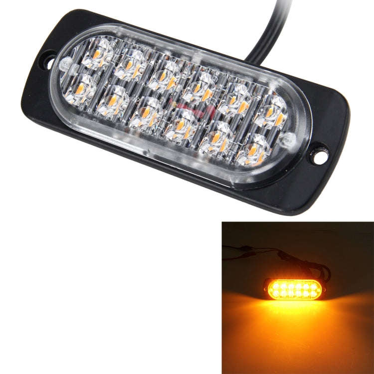 DC 12V-24V 2W 12LEDs SMD-2835 Lamps 17 Flash Patterns 3 Lines Car Flash Lamp Waterproof Car Truck...