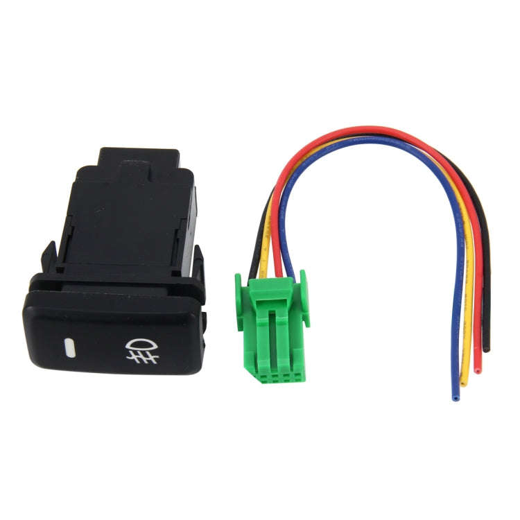 Car Fog Light Lamp Indicator 5 PIN On and Off Button Switch Control 4 Cable Auto Car Fog Light 5 ...