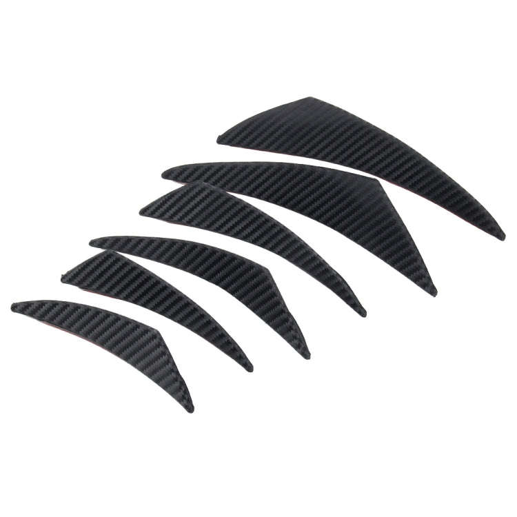 6 PCS/Set Universal Car Plastic Anti-collision Sticker Car Anti-Collision Bar Automatic Anti-coll...