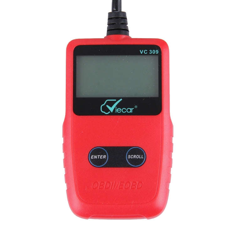 Viecar CV309 OBDII EOBD Car Diagnostic Tool Code Scanner Fault Reader(Red)