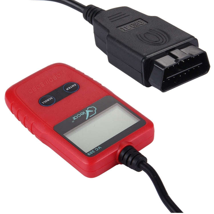 Viecar CV309 OBDII EOBD Car Diagnostic Tool Code Scanner Fault Reader(Red)