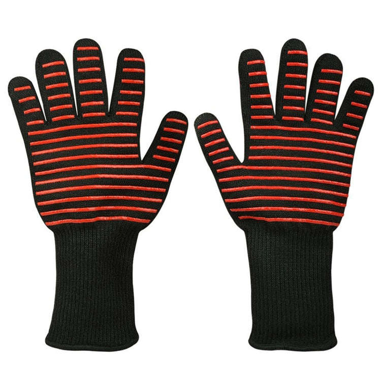 Silicone Cotton Microwave Kitchen Cooking Protective Gloves, High Temperature Resistance: 500 Deg...