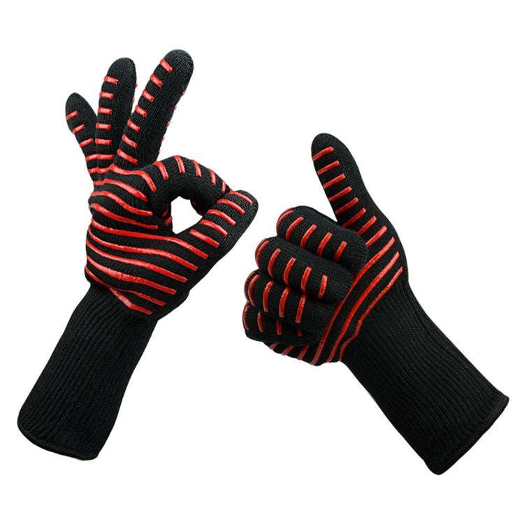 Silicone Cotton Microwave Kitchen Cooking Protective Gloves, High Temperature Resistance: 500 Deg...