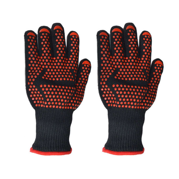 Silicone Cotton Microwave Kitchen Cooking Protective Gloves, High Temperature Resistance: 500 Deg...