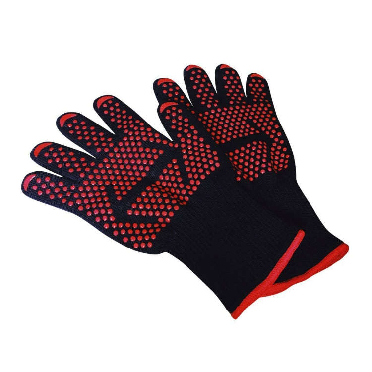 Silicone Cotton Microwave Kitchen Cooking Protective Gloves, High Temperature Resistance: 500 Deg...