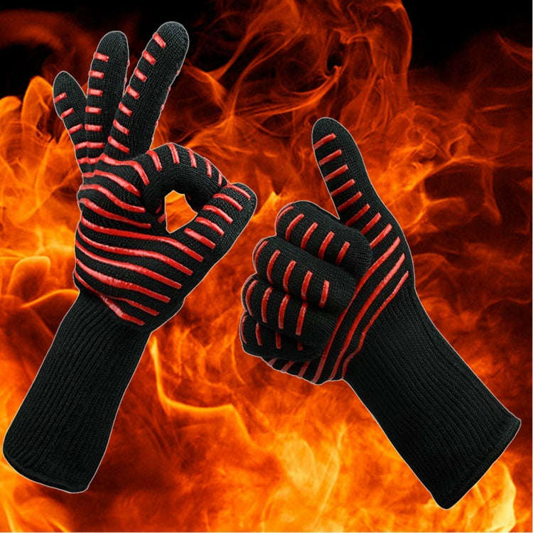Silicone Cotton Microwave Kitchen Cooking Protective Gloves, High Temperature Resistance: 500 Deg...