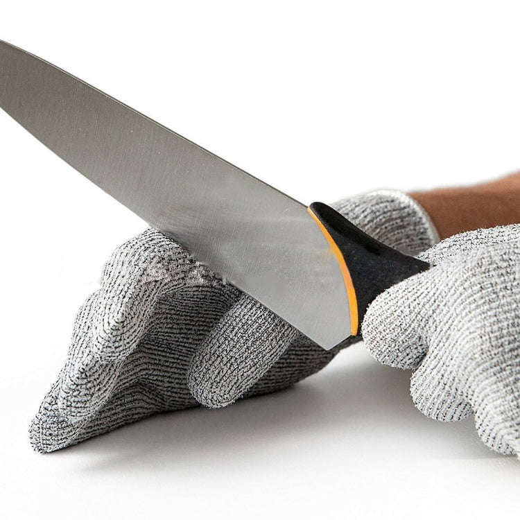 A Pair Cut-resistant Gardening Gloves HPPE Food-grade 5-Level Anti-cutting Anti-wear Safety Worki...