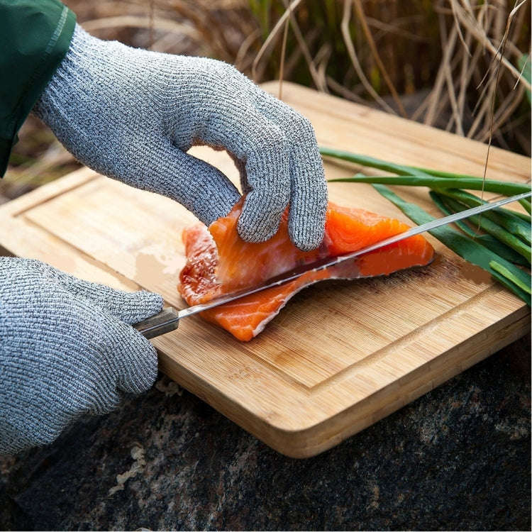 A Pair Cut-resistant Gardening Gloves HPPE Food-grade 5-Level Anti-cutting Anti-wear Safety Worki...