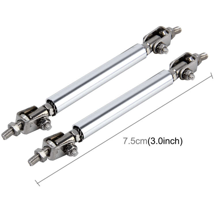 2 PCS Car Modification Large Surrounded By The Rod Telescopic Lever Front and Rear Bars Fixed Fro...