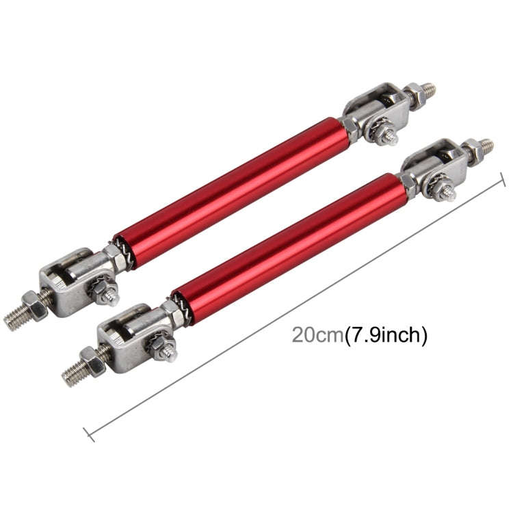 2 PCS Car Modification Large Surrounded By The Rod Telescopic Lever Front and Rear Bars Fixed Fro...