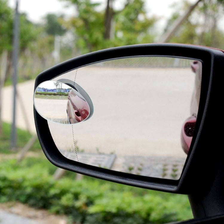 3R-055 2 PCS Car Truck Oval Blind Spot Rear View Wide Angle Mirror Blind Spot Mirror 360 Degree A...