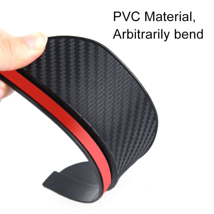 1 Pair Drill Pattern Pure Black Universal Car Rearview Mirror Rain Blades Car Back Mirror Eyebrow...