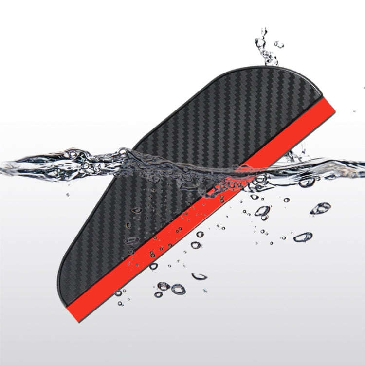 1 Pair Drill Pattern Pure Black Universal Car Rearview Mirror Rain Blades Car Back Mirror Eyebrow...