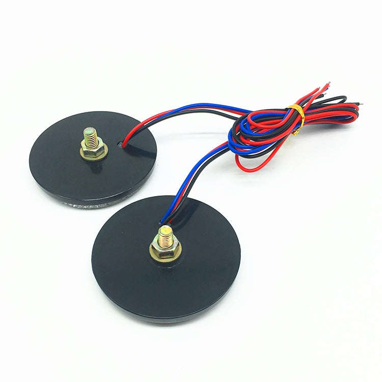 2 PCS Motorcycle Trailer Truck DC 12-15V Wired 24-LED Indicator Lamp Reflector Round Marker Tail ...