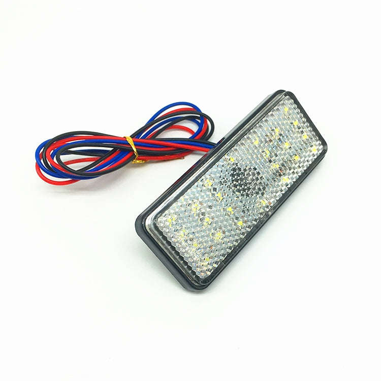 2 PCS Motorcycle Car Trailer DC 12-15V 24-LED Indicator Lamp Reflector Rectangle Marker Tail Ligh...
