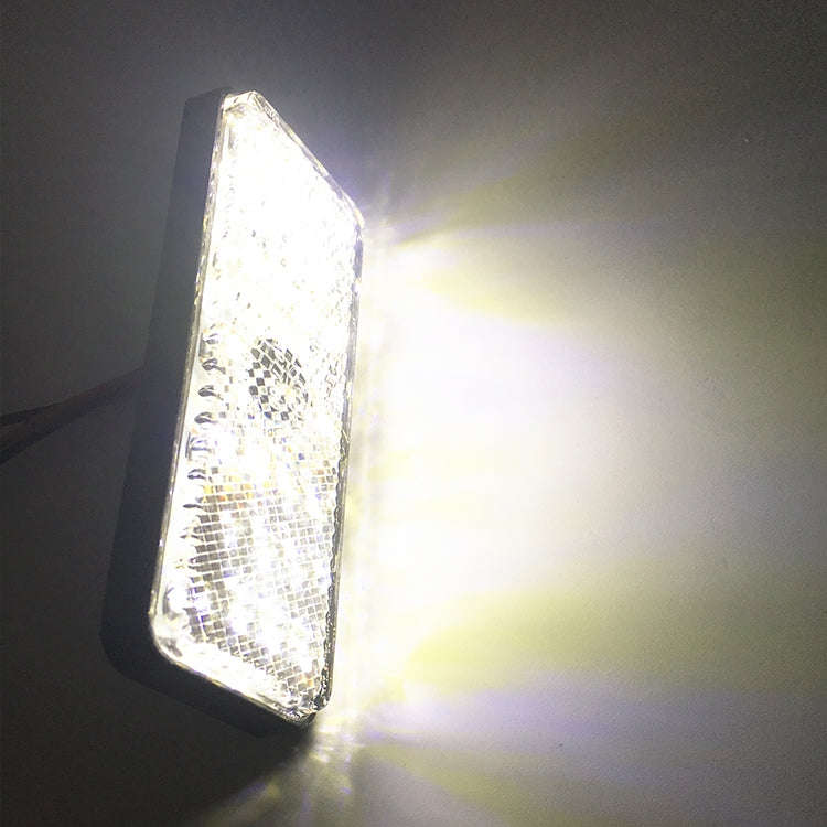 2 PCS Motorcycle Car Trailer DC 12-15V 24-LED Indicator Lamp Reflector Rectangle Marker Tail Ligh...