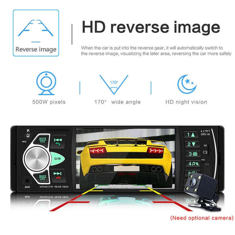 SWM-4022D HD 4.1 inch 12V Universal Car Radio Receiver MP5 Player, Support FM & Bluetooth & TF Ca...