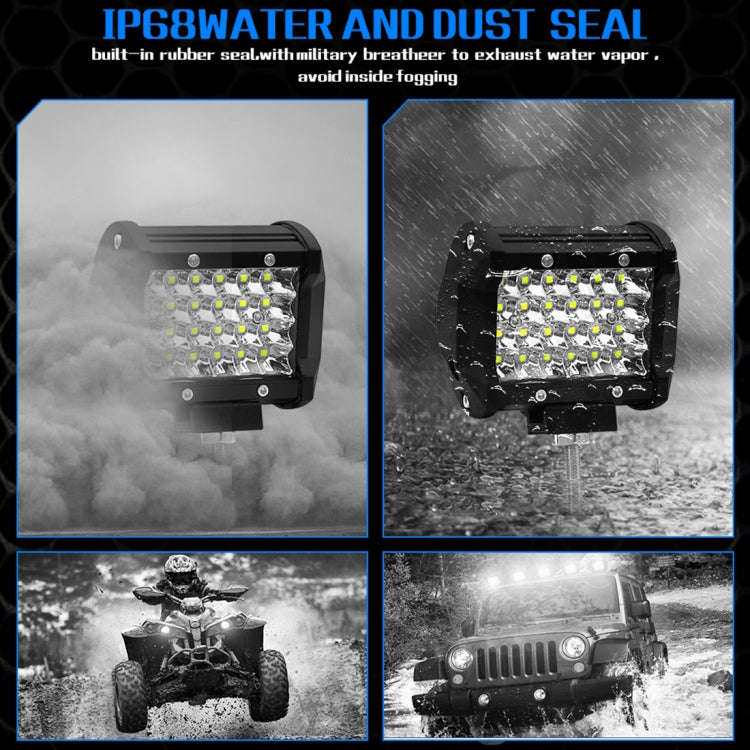 4 inch 18W 1800LM 4 Row LED Strip Light Working Refit Off-road Vehicle Lamp Roof Strip Light