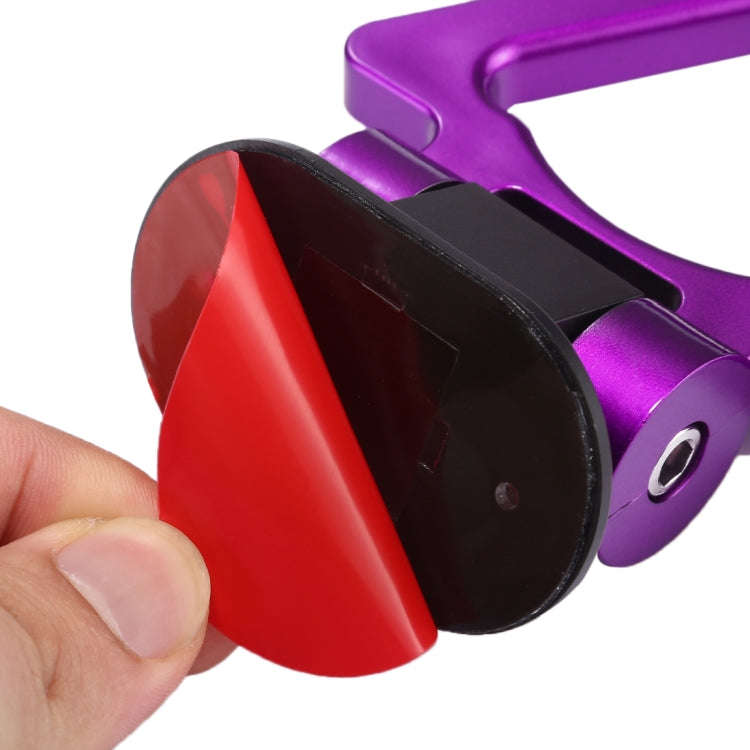 Car Truck Bumper Triangle Tow Hook Adhesive Decal Sticker Exterior Decoration (Purple)