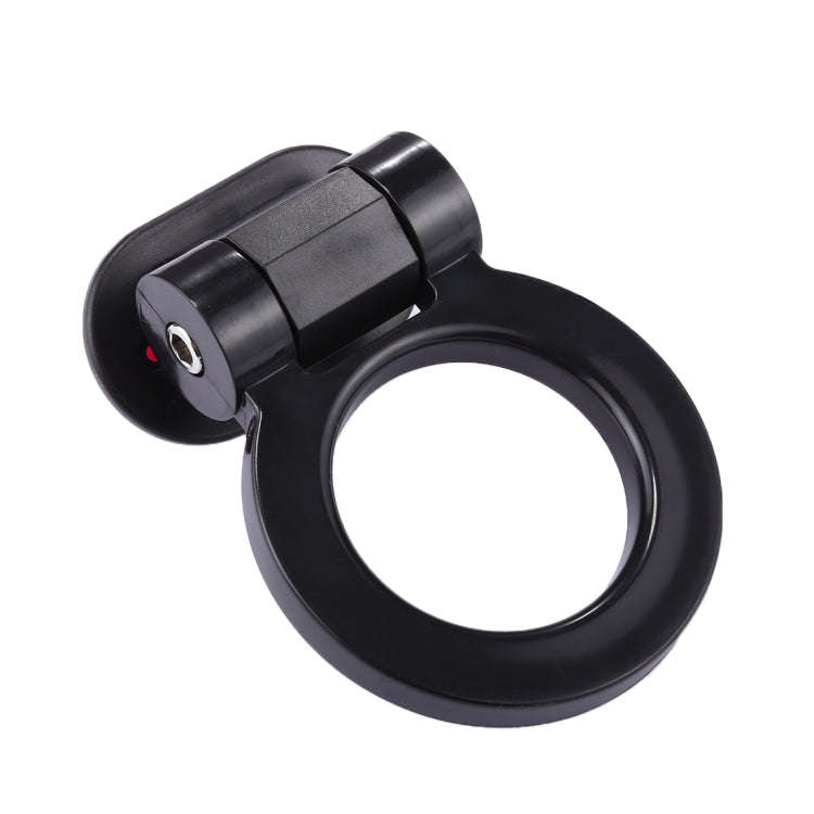 Car Truck Bumper Round Tow Hook Ring Adhesive Decal Sticker Exterior Decoration(Black)