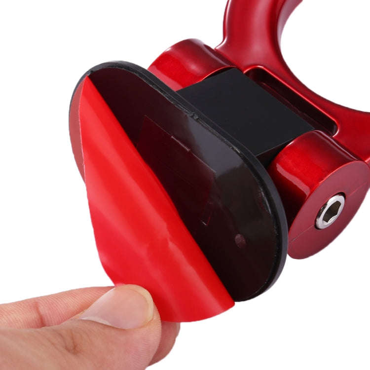 Car Truck Bumper Round Tow Hook Ring Adhesive Decal Sticker Exterior Decoration (Red)