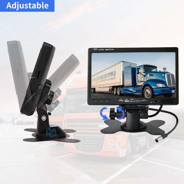 PZ-708 7.0 inch TFT LCD Car Rearview Monitor with Stand and Remote Control