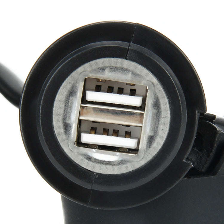5V Waterproof Motorcycle SAE to USB Cable Adapter Dual Port Power Socket Adapter, for Smart Phone...