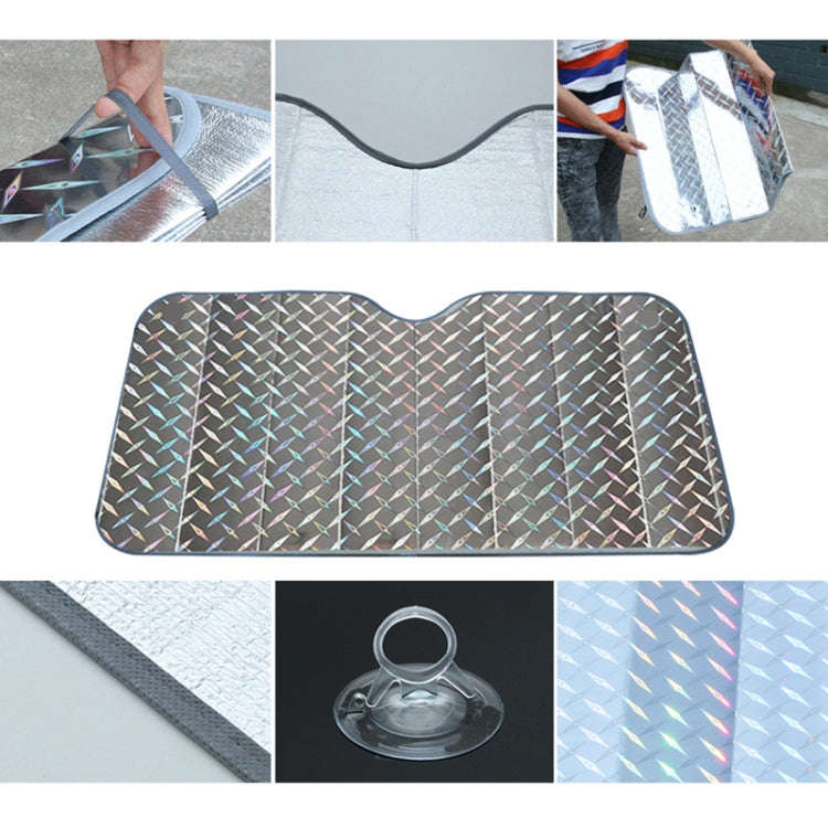 Sun Shade Three Compartments Car Windshield Visor Cover Block Front Window Sunshade UV Protect, S...