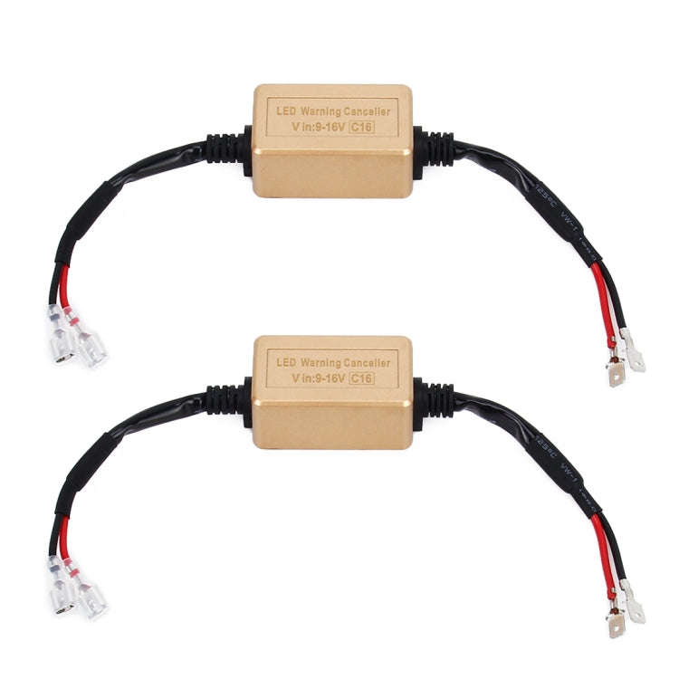 2 PCS H1 H3 LED Headlight Canbus Error Free Computer Warning Canceller Resistor Decoders Anti-Fli...
