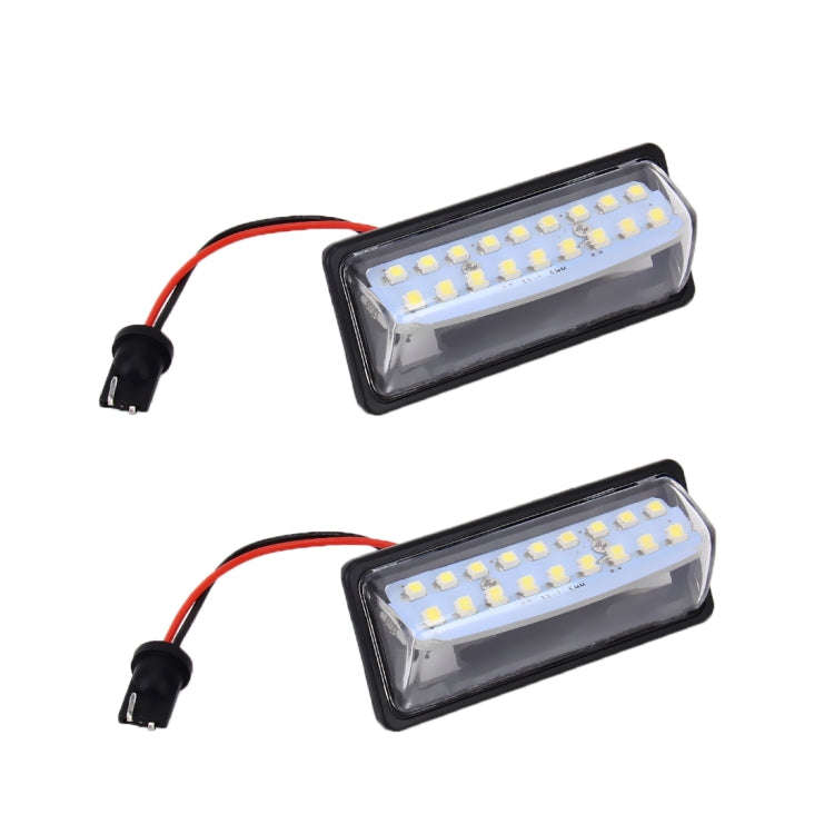 2 PCS LED License Plate Light 18-SMD Bulbs Lamps for Nissan/Teana 03 / Tada 03-08 /Sylphy 2008 /S...