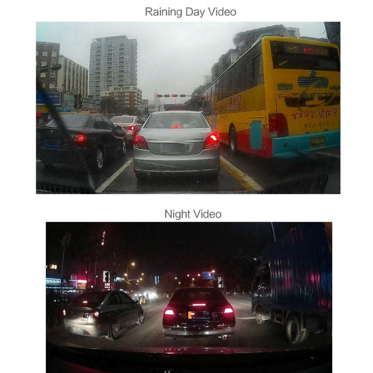 4 inch HD Video Recording HD Display Car Recorder with Separate F2.0 Camera, 12MP 170 Degrees Wid...