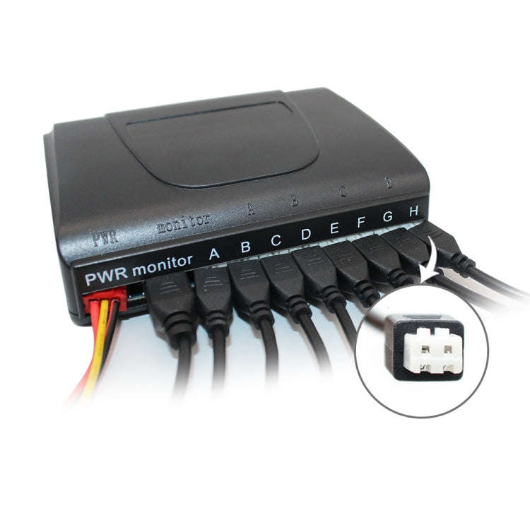 PZ-300-8 Car Parking Reversing Buzzer LED Monitor Parking Alarm Assistance System with 4*7m Front...