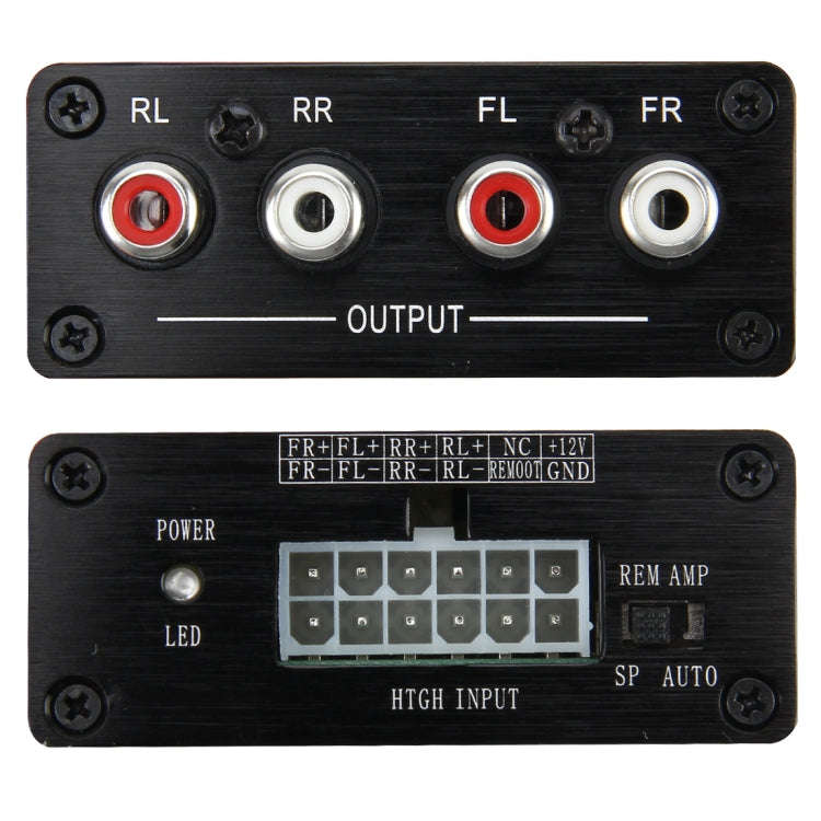 Car Audio Speaker Level Converter High VF Rotates Low VF 4 Ways Auto Car High to Low Impedance Co...