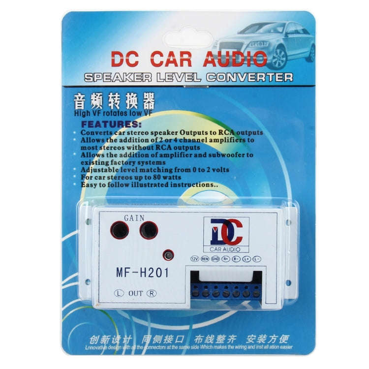 Car Audio Speaker Level Converter High VF Rotates Low VF Auto Car High to Low Impedance Converter...