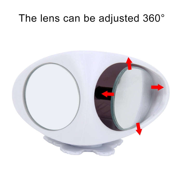 3R-051 360 Degrees Rotatable Left Blind Spot Side Assistant Mirror for Auto Car