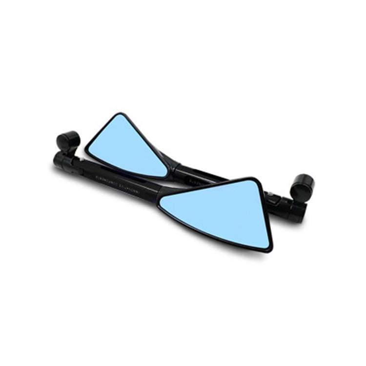 2 PCS Motorcycle Parts CNC Technology Aluminum Alloy Rearview Mirror Side Mirror(Black)