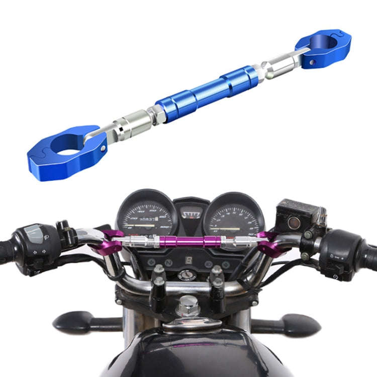 Motorcycle Aluminium Alloy Adjustable Reinforce Bar Balance Bar Motorbike Parts (Blue)