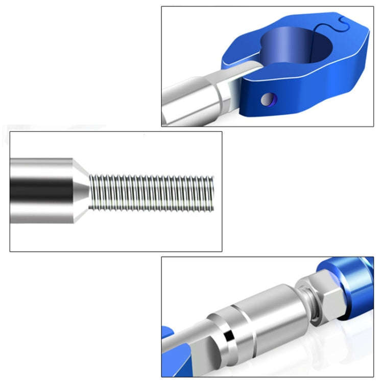 Motorcycle Aluminium Alloy Adjustable Reinforce Bar Balance Bar Motorbike Parts (Blue)
