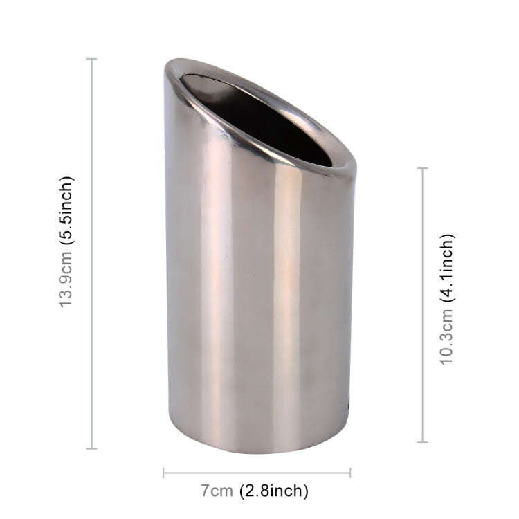 Car Styling Stainless Steel Exhaust Tail Muffler Tip Pipe for VW Volkswagen 1.6T Swept Volume(Sil...