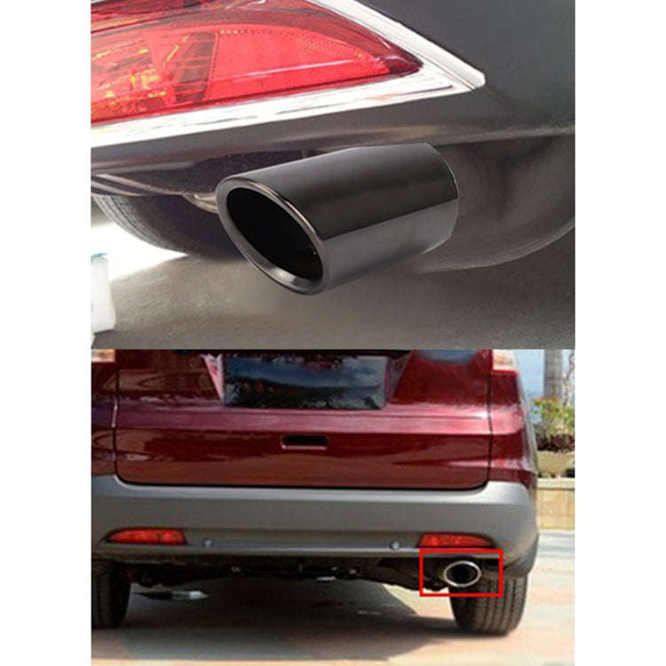 2 PCS Car Styling Stainless Steel Exhaust Tail Muffler Tip Pipe for VW Volkswagen 1.8T/2T Swept V...